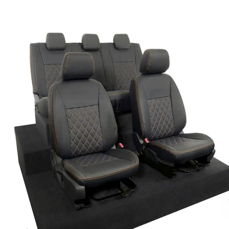 Ford Ranger Tailored Leatherette Seat Covers - Black - UK Custom Covers