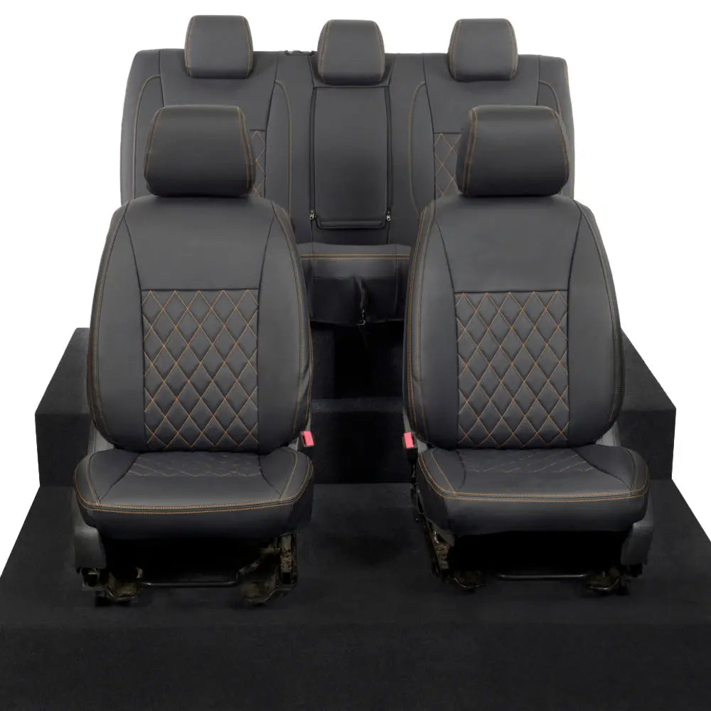 Ford Ranger Tailored Leatherette Seat Covers - Black - UK Custom Covers