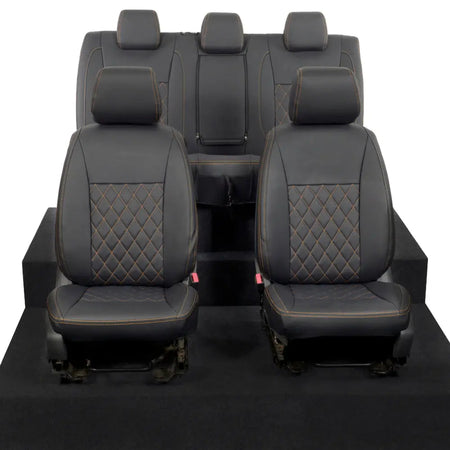 Ford Ranger Tailored Leatherette Seat Covers - Black - UK Custom Covers