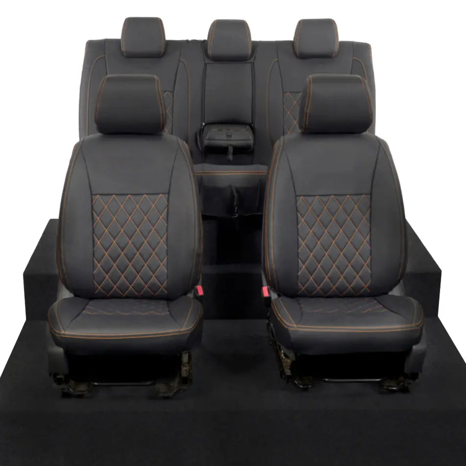 Ford Ranger Tailored Leatherette Seat Covers - Black - UK Custom Covers