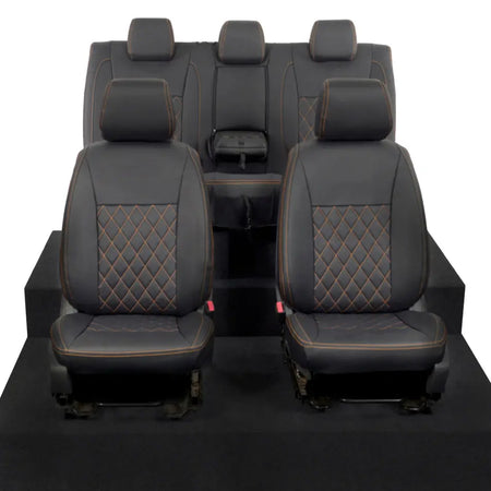 Ford Ranger Tailored Leatherette Seat Covers - Black - UK Custom Covers