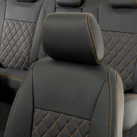 Ford Ranger Tailored Leatherette Seat Covers - Black - UK Custom Covers