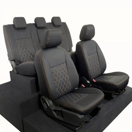 Ford Ranger Tailored Leatherette Seat Covers - Black - UK Custom Covers