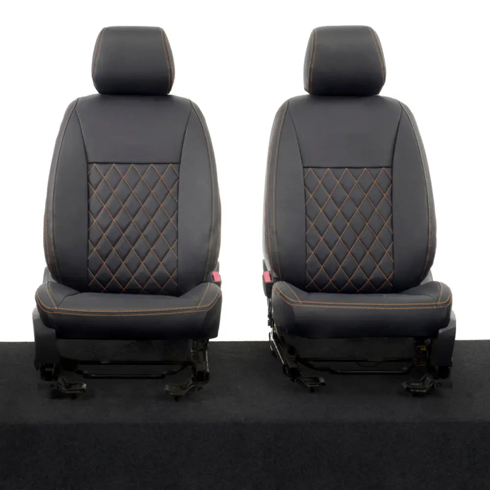 Ford Ranger Tailored Leatherette Seat Covers - Black - UK Custom Covers