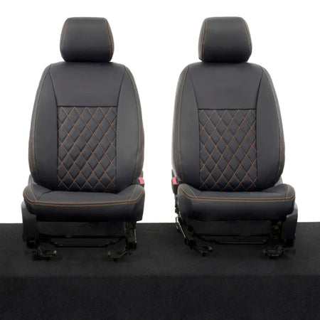 Ford Ranger Tailored Leatherette Seat Covers - Black - UK Custom Covers