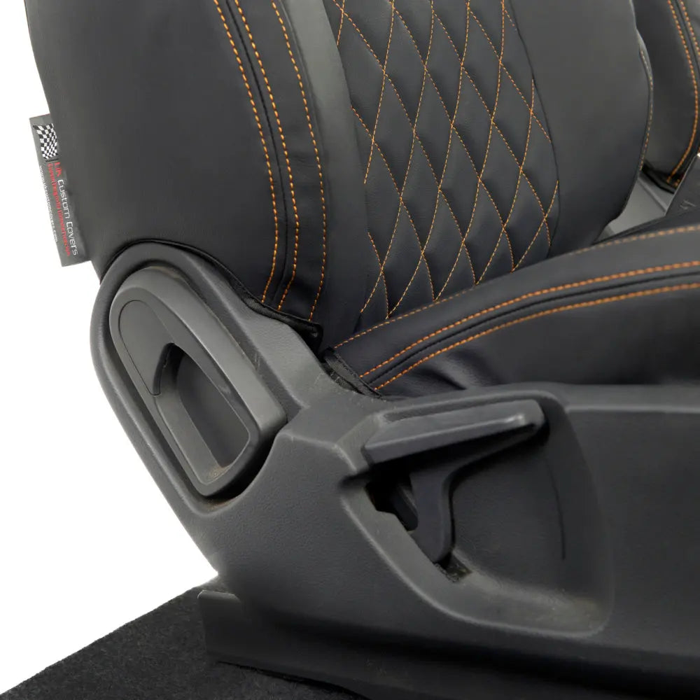 Ford Ranger Tailored Leatherette Seat Covers - Black - UK Custom Covers