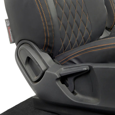 Ford Ranger Tailored Leatherette Seat Covers - Black - UK Custom Covers