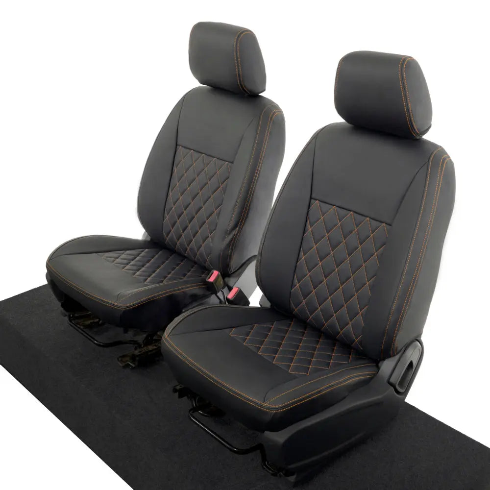 Ford Ranger Tailored Leatherette Seat Covers - Black - UK Custom Covers