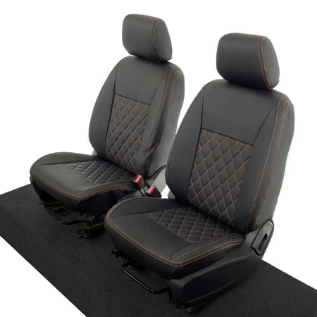 Ford Ranger Tailored Leatherette Seat Covers - Black - UK Custom Covers