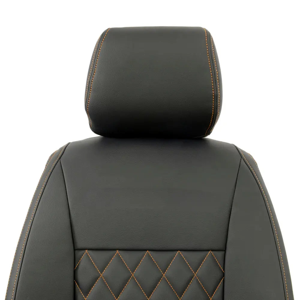 Ford Ranger Tailored Leatherette Seat Covers - Black - UK Custom Covers