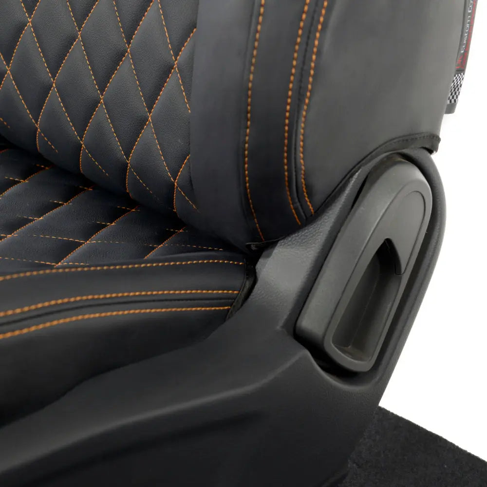 Ford Ranger Tailored Leatherette Seat Covers - Black - UK Custom Covers