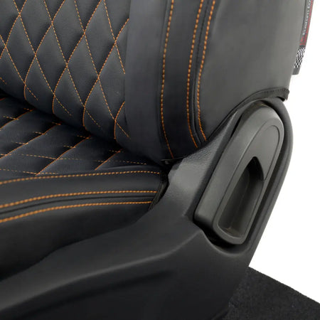 Ford Ranger Tailored Leatherette Seat Covers - Black - UK Custom Covers