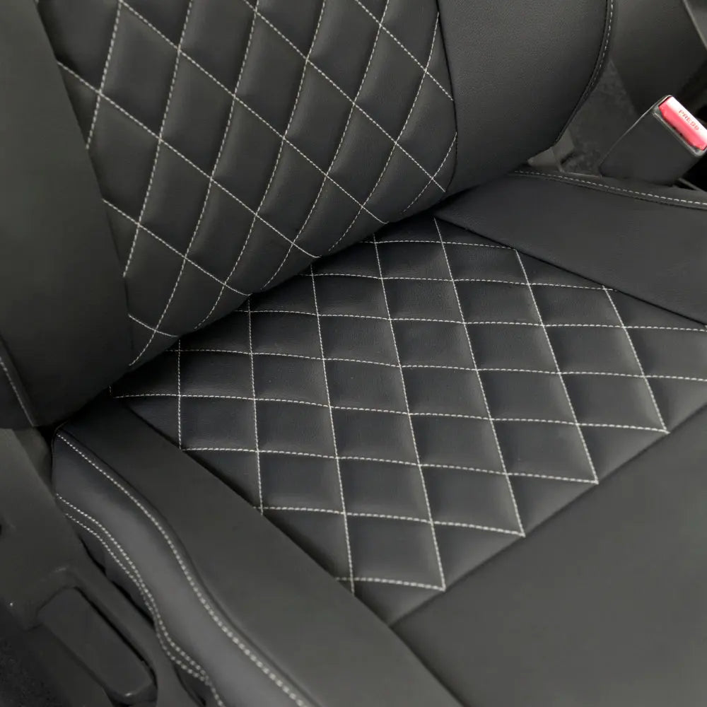 Ford Ranger Tailored Leatherette Seat Covers - Black - UK Custom Covers