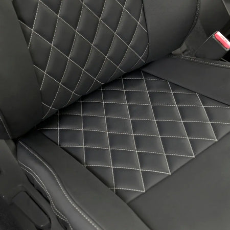 Ford Ranger Tailored Leatherette Seat Covers - Black - UK Custom Covers