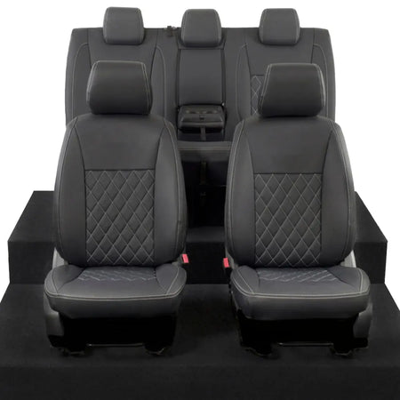 Ford Ranger Tailored Leatherette Seat Covers - Black - UK Custom Covers