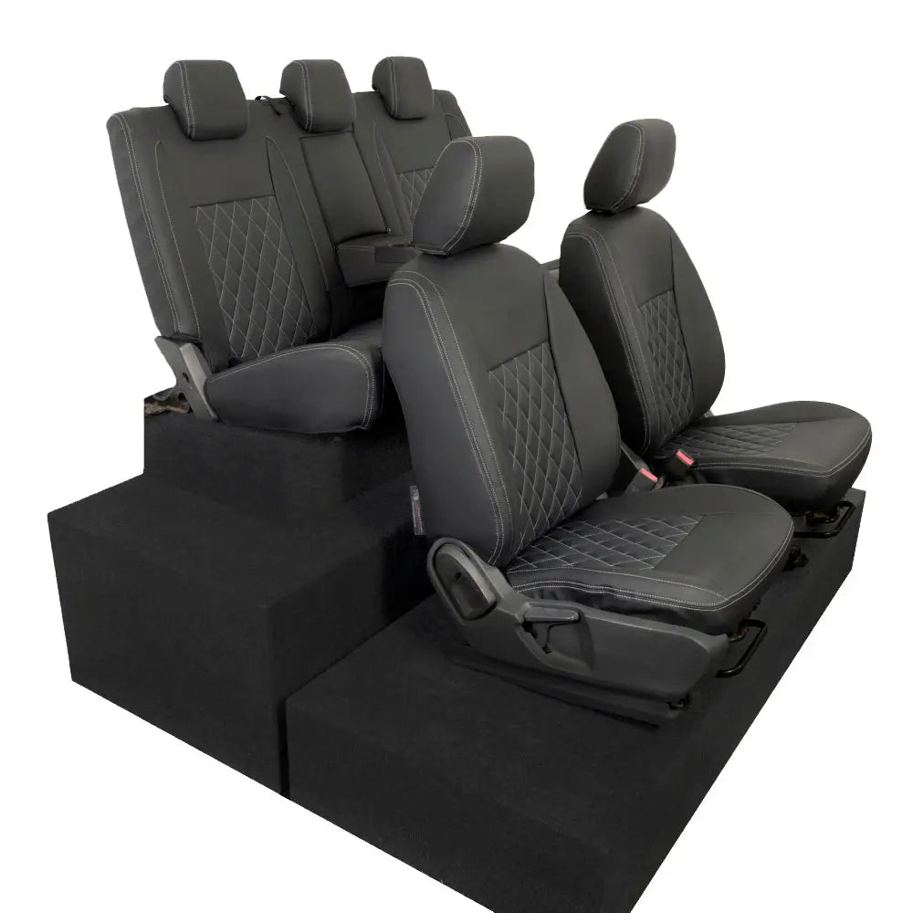 Ford Ranger Tailored Leatherette Seat Covers - Black - UK Custom Covers