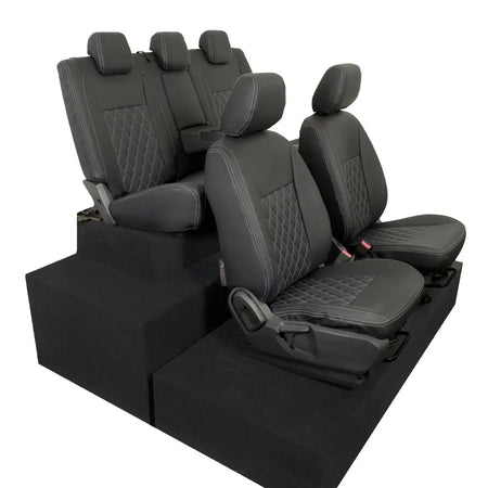 Ford Ranger Tailored Leatherette Seat Covers - Black - UK Custom Covers