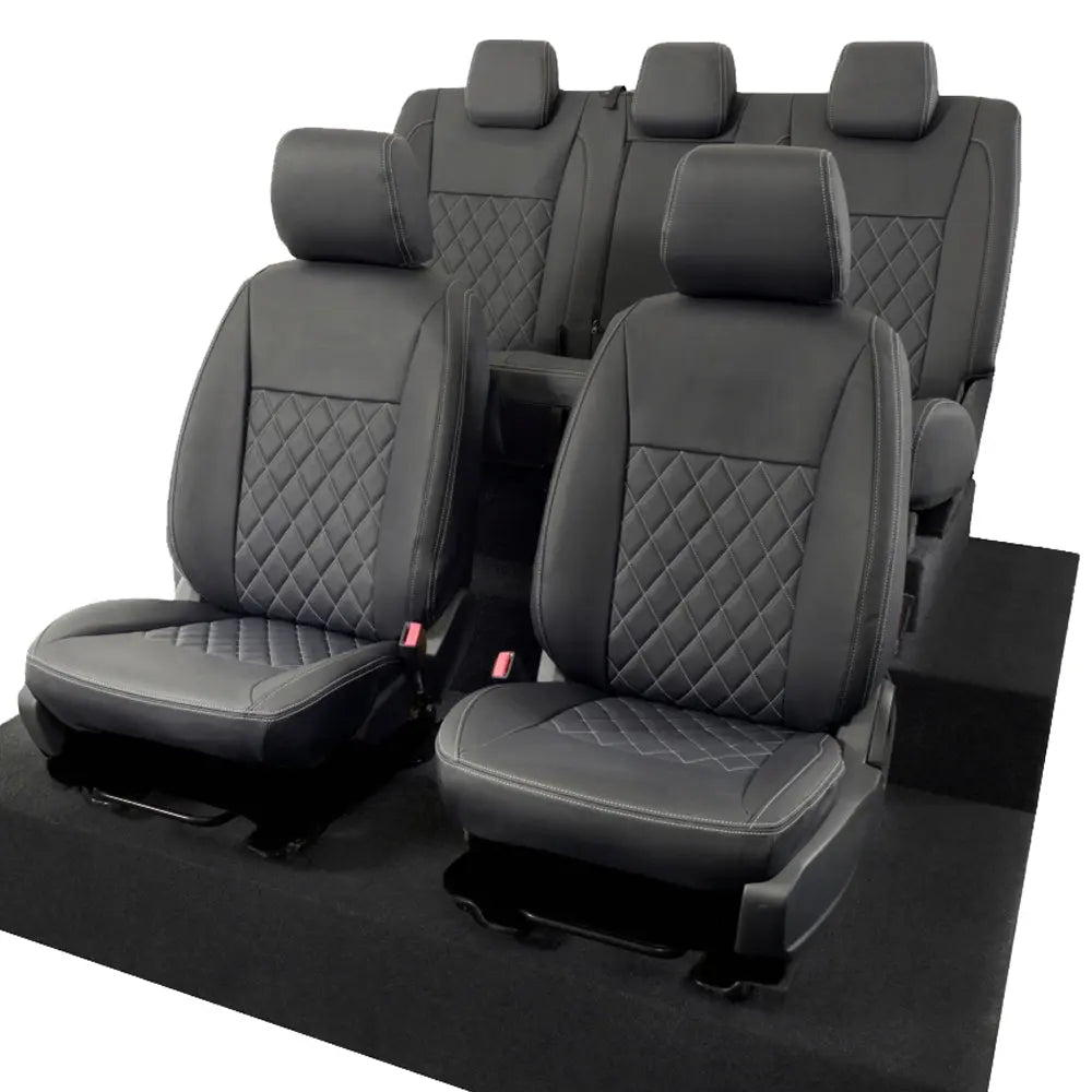 Ford Ranger Tailored Leatherette Seat Covers - Black - UK Custom Covers