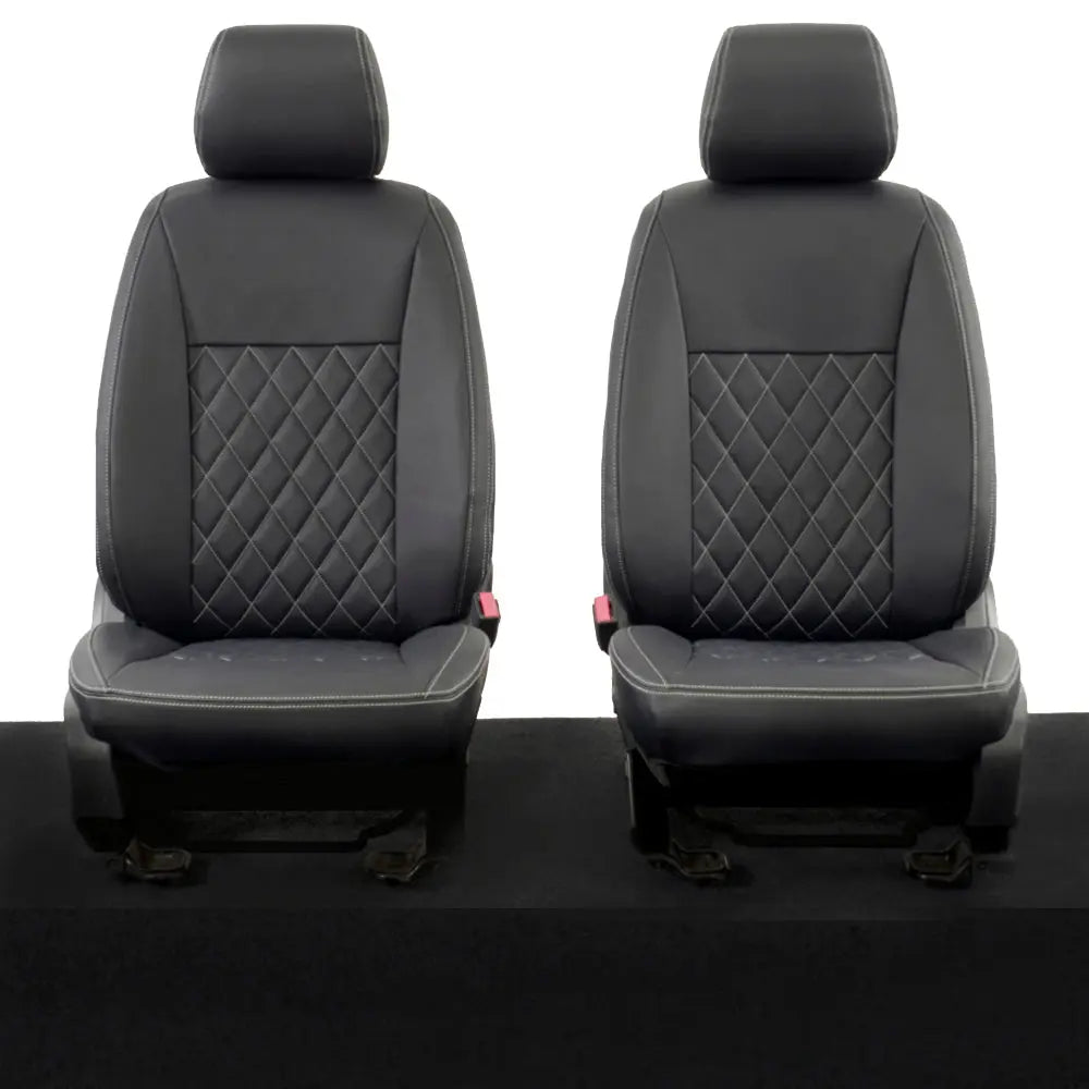 Ford Ranger Tailored Leatherette Seat Covers - Black - UK Custom Covers