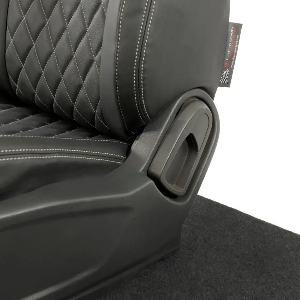 Ford Ranger Tailored Leatherette Seat Covers - Black - UK Custom Covers