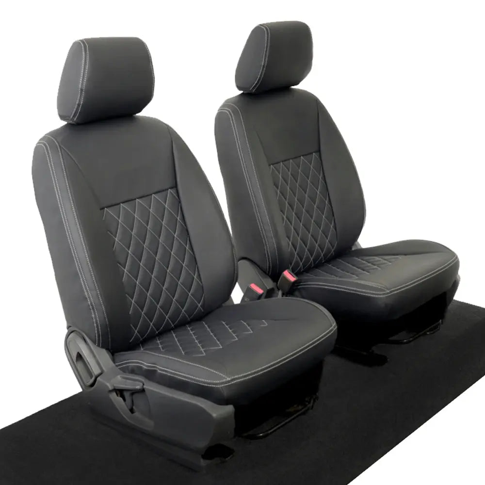 Ford Ranger Tailored Leatherette Seat Covers - Black - UK Custom Covers
