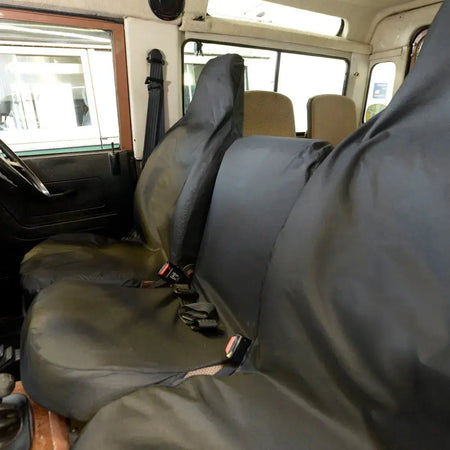 Fits Land Rover Defender 90 / 110 / 130 Tailored PU Seat Covers - UK Custom Covers