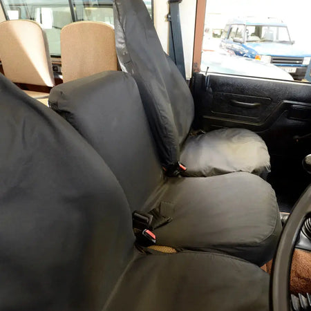 Fits Land Rover Defender 90 / 110 / 130 Tailored PU Seat Covers - UK Custom Covers