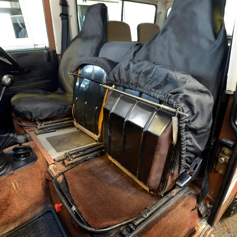 Fits Land Rover Defender 90 / 110 / 130 Tailored PU Seat Covers - UK Custom Covers
