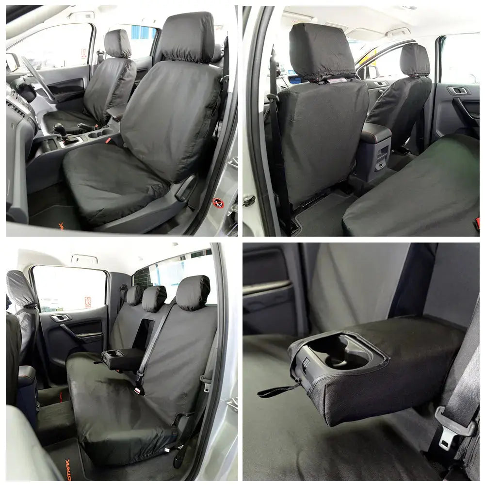 Ford Ranger Tailored PU Seat Covers - Black - UK Custom Covers