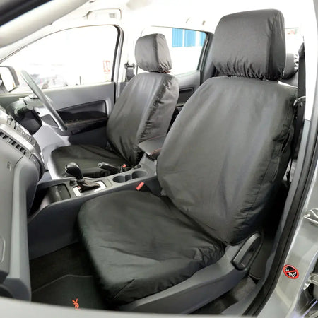 Ford Ranger Tailored PU Seat Covers - Black - UK Custom Covers