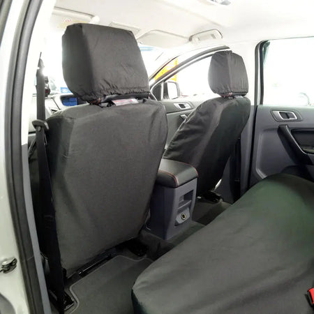 Ford Ranger Tailored PU Seat Covers - Black - UK Custom Covers