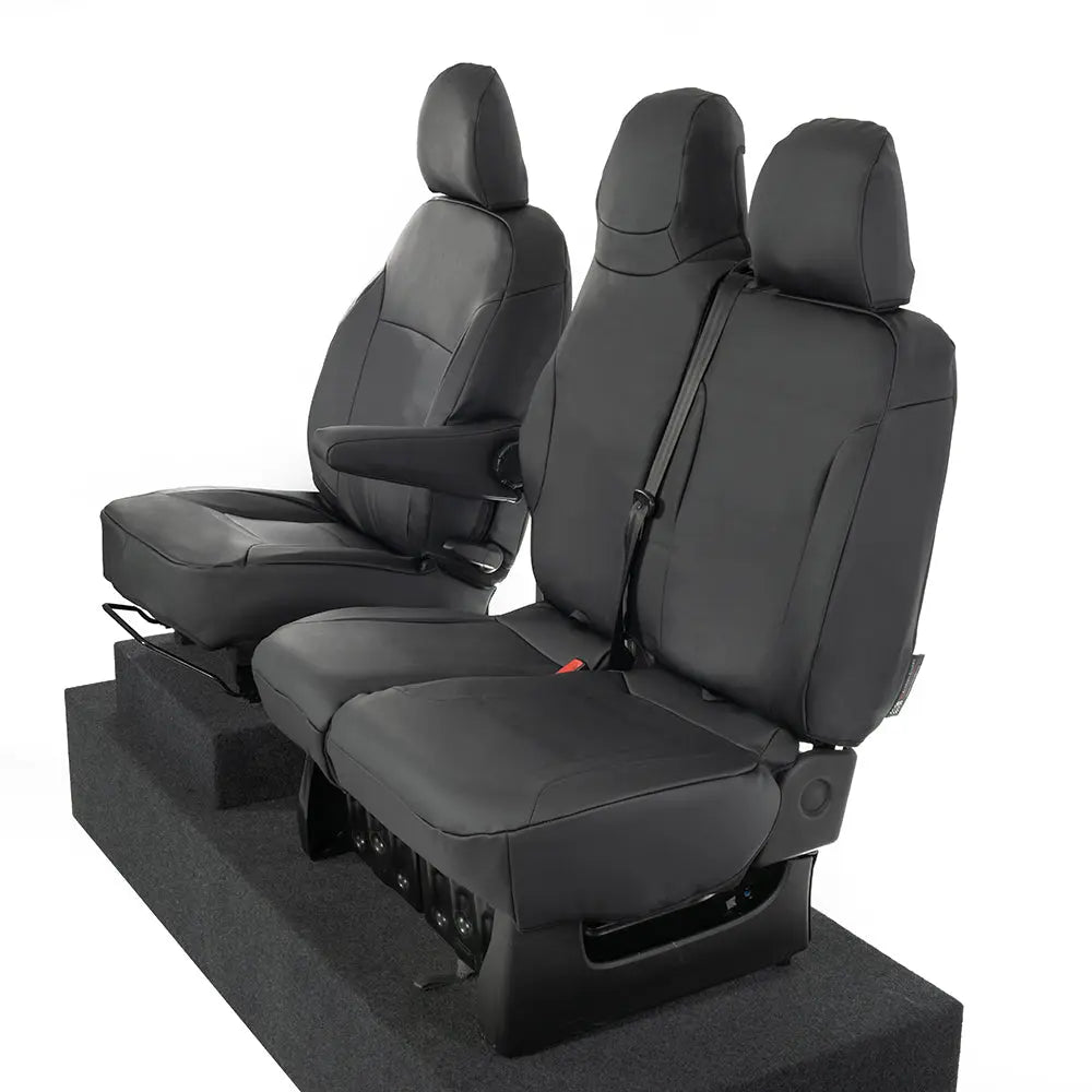 Renault Trafic Tailored Leatherette Seat Covers (2014 Onwards) - Black - UK Custom Covers