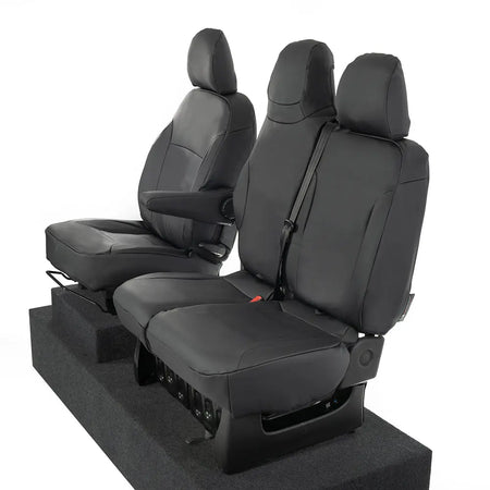 Renault Trafic Tailored Leatherette Seat Covers (2014 Onwards) - Black - UK Custom Covers