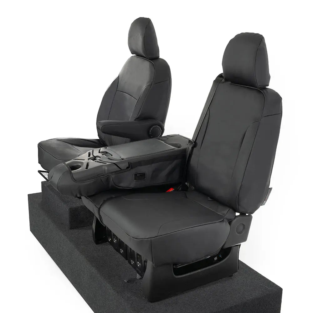 Renault Trafic Tailored Leatherette Seat Covers (2014 Onwards) - Black - UK Custom Covers