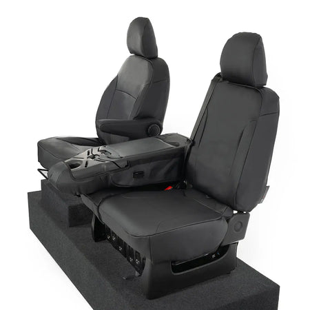 Renault Trafic Tailored Leatherette Seat Covers (2014 Onwards) - Black - UK Custom Covers