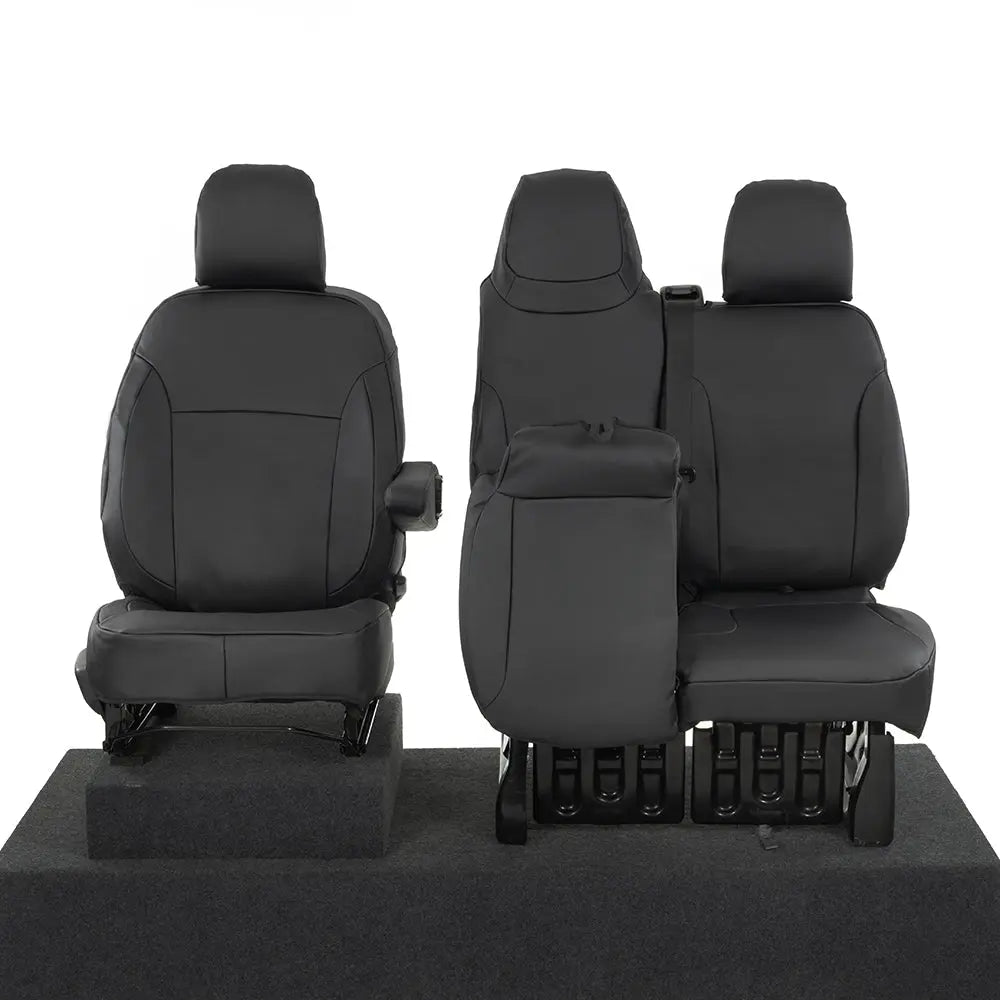 Renault Trafic Tailored Leatherette Seat Covers (2014 Onwards) - Black - UK Custom Covers