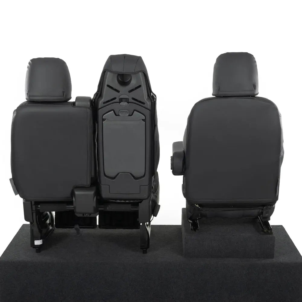 Renault Trafic Tailored Leatherette Seat Covers (2014 Onwards) - Black - UK Custom Covers