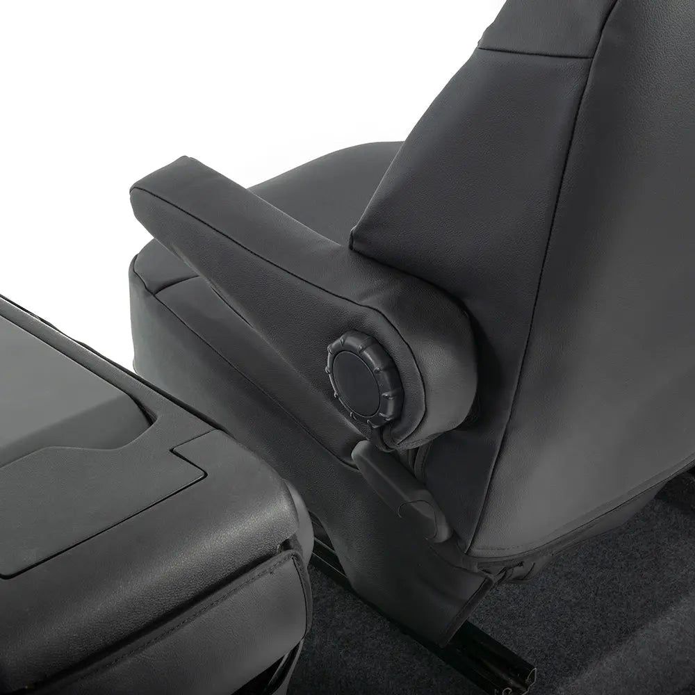 Renault Trafic Tailored Leatherette Seat Covers (2014 Onwards) - Black - UK Custom Covers
