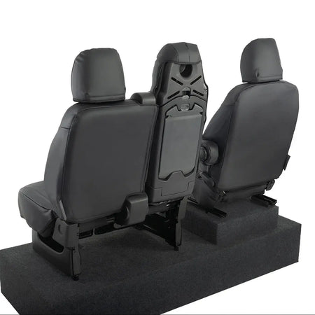 Renault Trafic Tailored Leatherette Seat Covers (2014 Onwards) - Black - UK Custom Covers