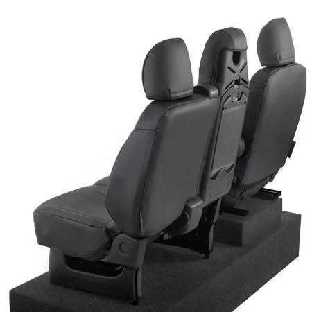 Renault Trafic Tailored Leatherette Seat Covers (2014 Onwards) - Black - UK Custom Covers