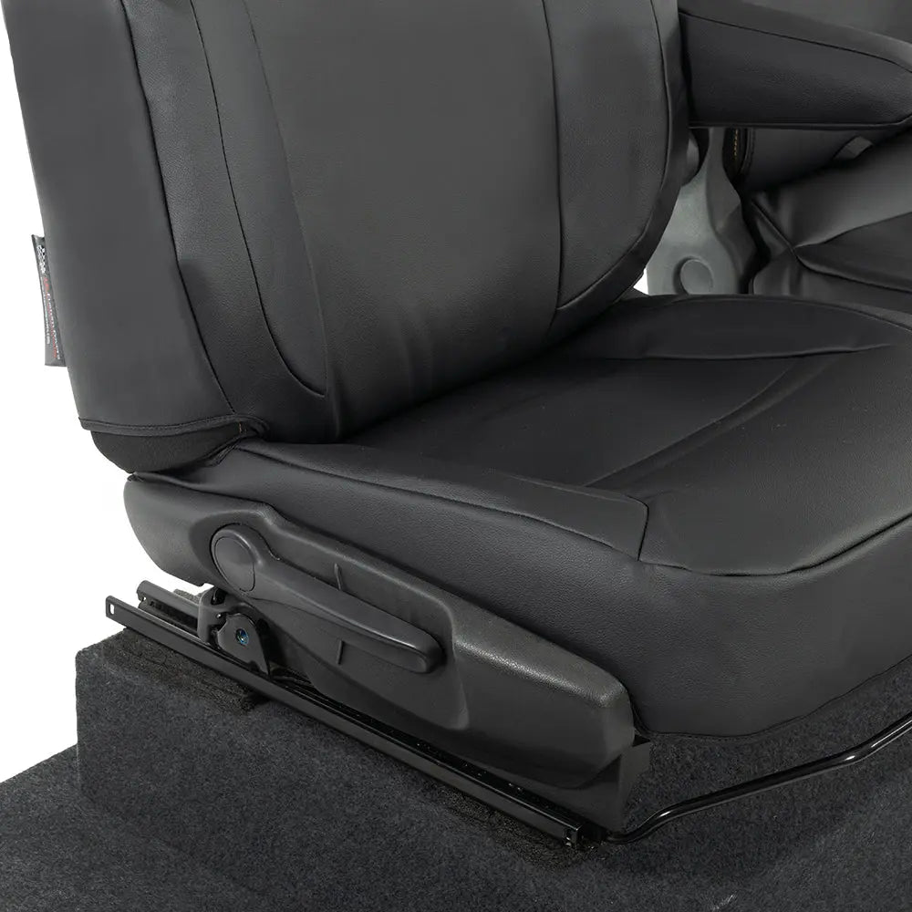 Renault Trafic Tailored Leatherette Seat Covers (2014 Onwards) - Black - UK Custom Covers