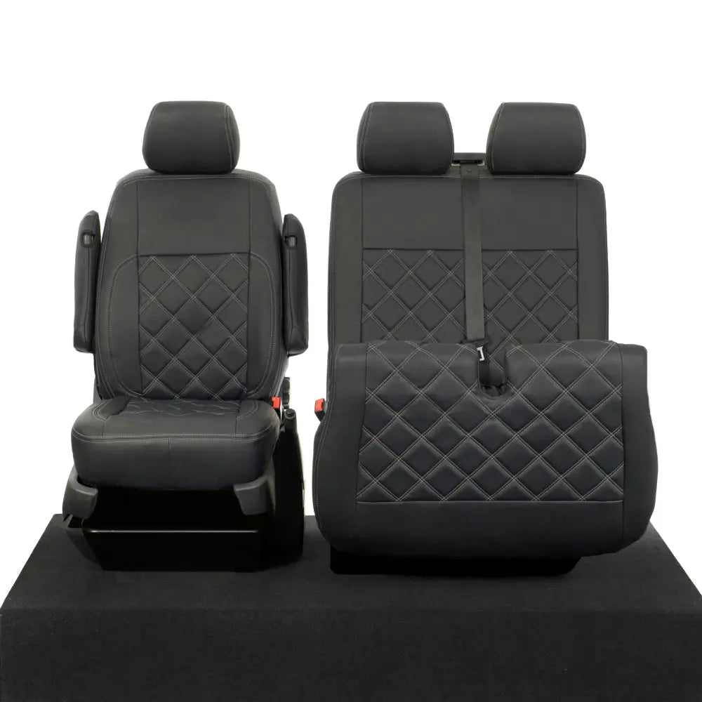 VW T5 / T5.1 Transporter Tailored Leatherette Seat Covers (2003-2015) - UK Custom Covers