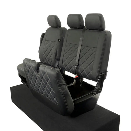 VW T5 / T5.1 Transporter Tailored Leatherette Seat Covers (2003-2015) - UK Custom Covers