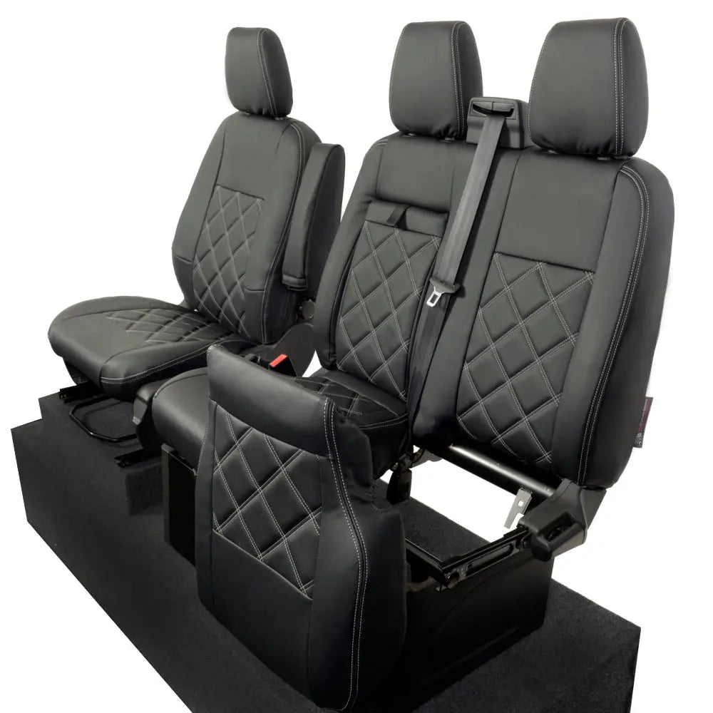 Ford Transit Custom Tailored Leatherette Seat Covers (2013-2023) - UK Custom Covers