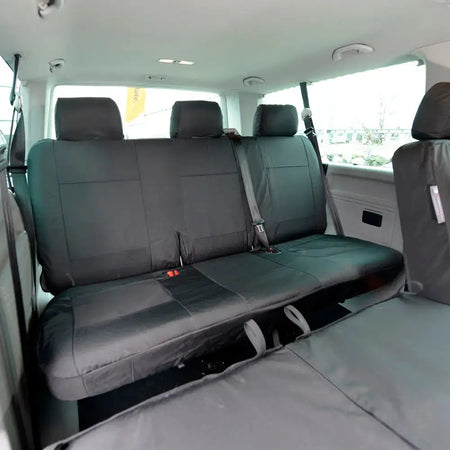 VW T6 / T6.1 Shuttle Tailored PU Seat Covers (2015 Onwards) - UK Custom Covers