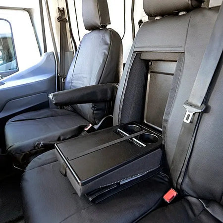 Ford Transit Van Tailored Leatherette Seat Covers - Black - UK Custom Covers