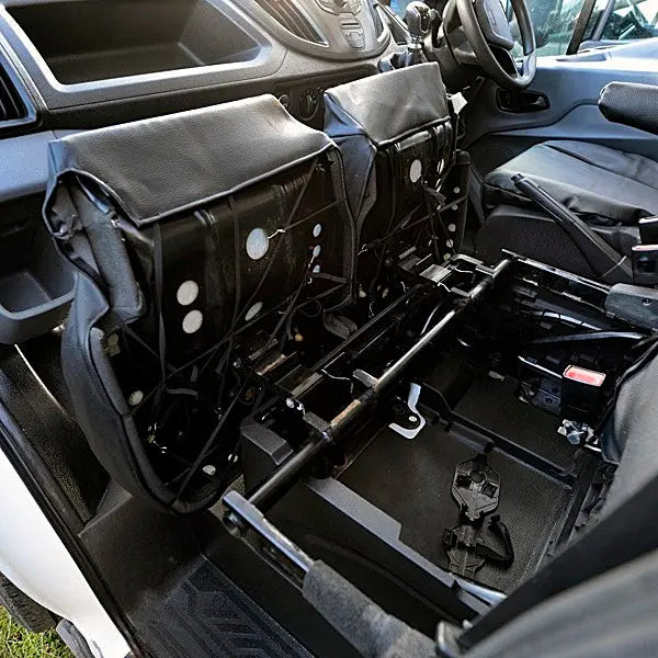 Ford Transit Van Tailored Leatherette Seat Covers - Black - UK Custom Covers