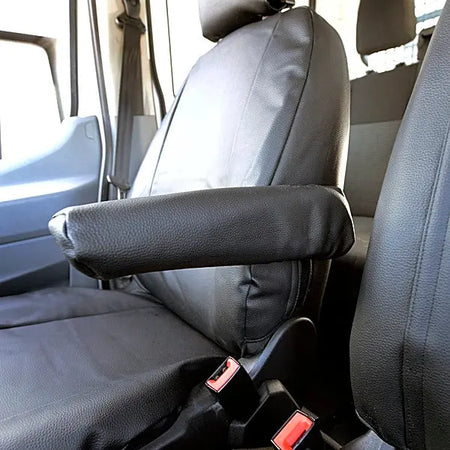 Ford Transit Van Tailored Leatherette Seat Covers - Black - UK Custom Covers