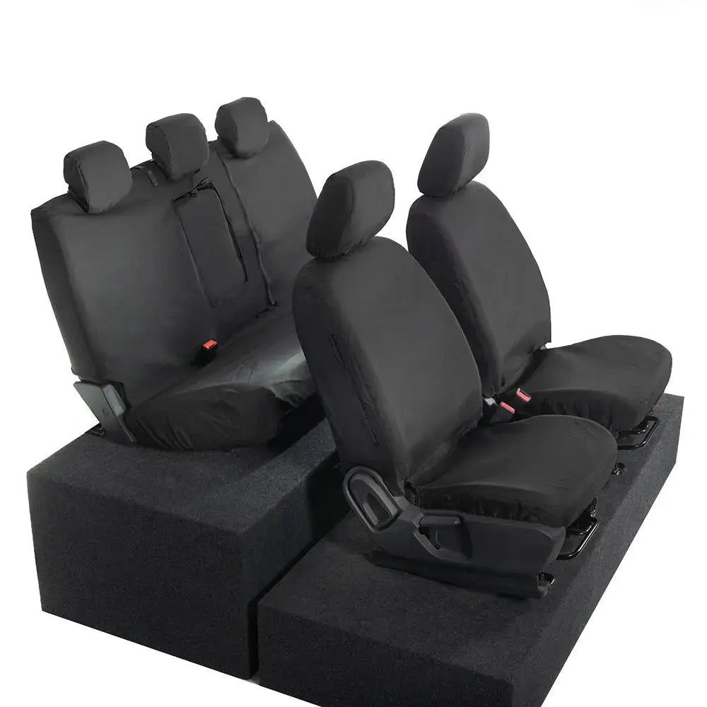 Ford Ranger Tailored PU Seat Covers - Black - UK Custom Covers