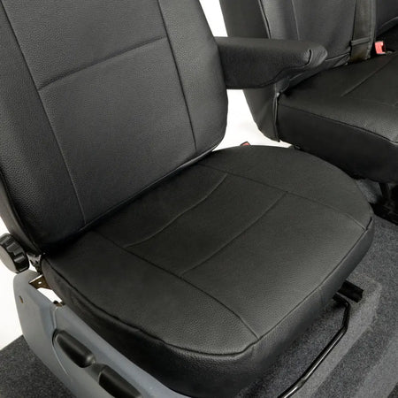 Ford Transit Van Tailored Leatherette Seat Covers - Black - UK Custom Covers